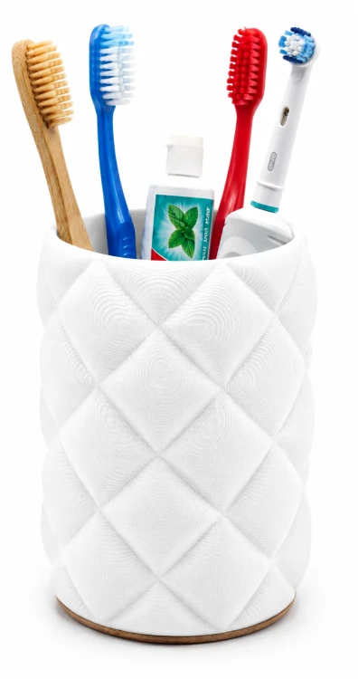 Stylowy organizer na szczoteczki, pędzle i akcesoria w stylu GLAMOUR