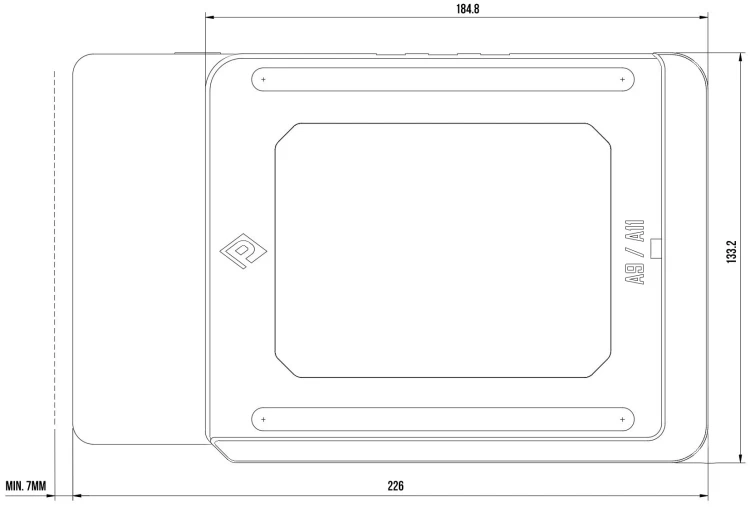 Ramka na tablet wsuwana - Samsung A9 A11 8,7"